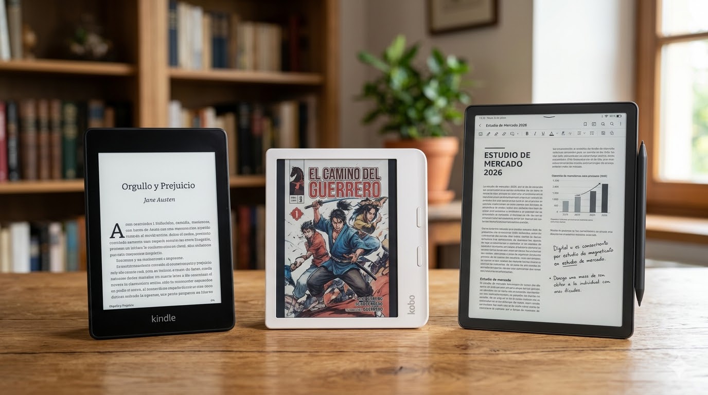 Libros y leyendas Los 3 mejores lectores de libros electrónicos en 2026: Guía definitiva y comparativa